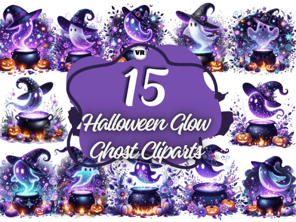 Download Halloween Cauldron Glow Ghost Cliparts - Halloween Collection
