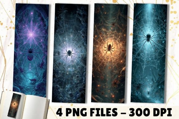 Download Magic Spider Web Halloween Bookmark - Halloween Collection
