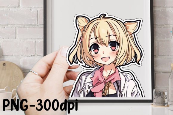 Download Cute Anime Girl Sticker Sublimation - Sticker Collection