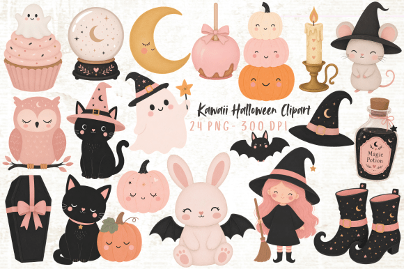 Download Kawaii Halloween Clipart PNG - Halloween Collection