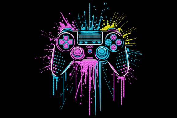 Download Neon Game Controller - Controller Collection