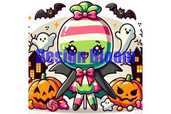 Download Lollipop Ghost Halloween Artwork for POD - Halloween Collection
