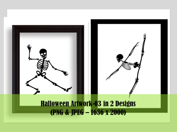 Download Halloween Artwork 03 - Dancing Skeletons - Halloween Collection