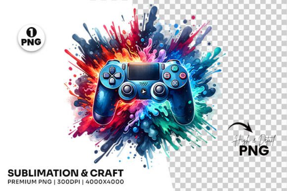 Download Game Controller Splash Art Clipart PNG - Controller Collection