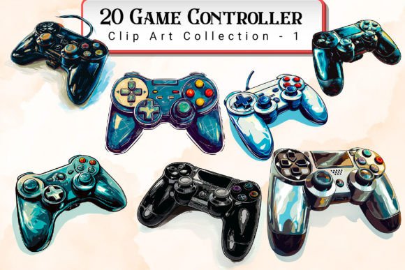 Download Game Controller Clipart Bundle - Controller Collection