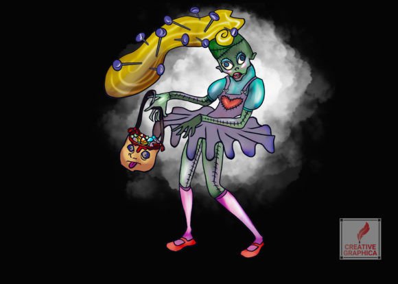 Download Trick &amp; Treating Girls Halloween Artwork - Halloween Collection