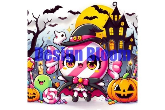 Download Lollipop Ghost Halloween Artwork for POD - Halloween Collection