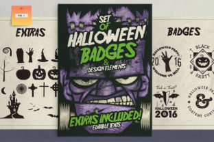 Download Halloween Badges &amp; Extras Vol.1. - Halloween Collection