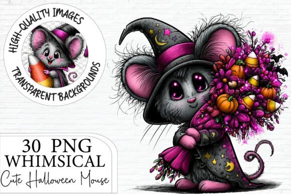 Download Witch Mouse Halloween Graphics - Halloween Collection