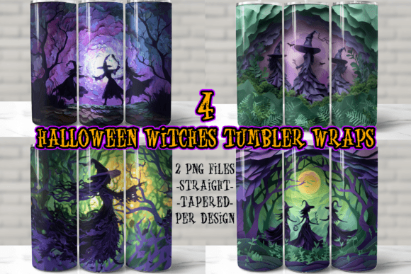 Download Witch Halloween Tumbler Wrap Bundle - Halloween Collection