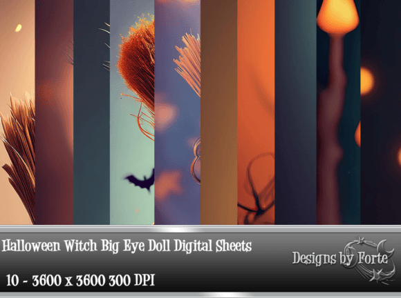 Download Halloween Witch Big Eye Doll Backgrounds - Halloween Collection