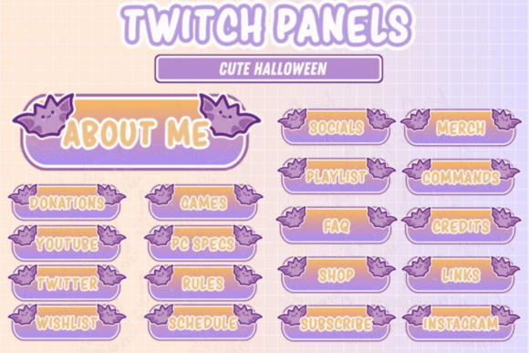 Download Twitch Panels Halloween Overlays - Halloween Collection