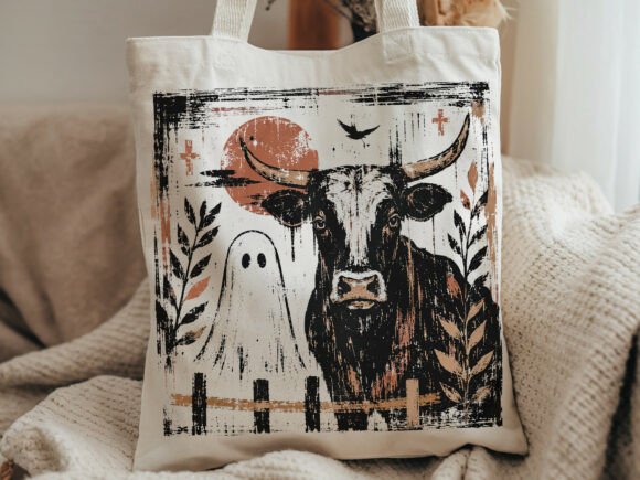 Download Spooky Bull Ghost Moon PNG Halloween Png - Halloween Collection