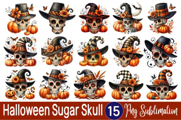 Download Halloween Sugar Skull Sublimation Bundle - Halloween Collection