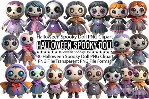 Download Halloween Spooky Doll Sublimation Bundle - Halloween Collection