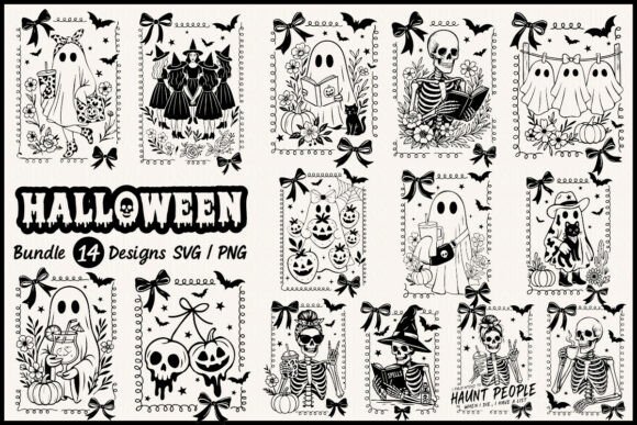 Download Halloween SVG Bundle Coquette Frame Png - Halloween Collection