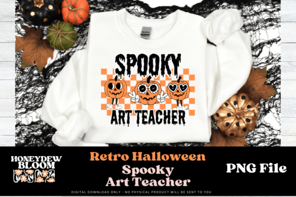 Download Retro Spooky Art Teacher Halloween - Halloween Collection